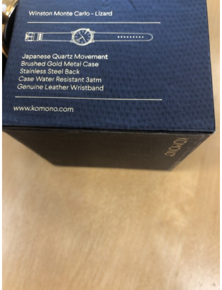 KOMONO armbåndsur sort ren 1
